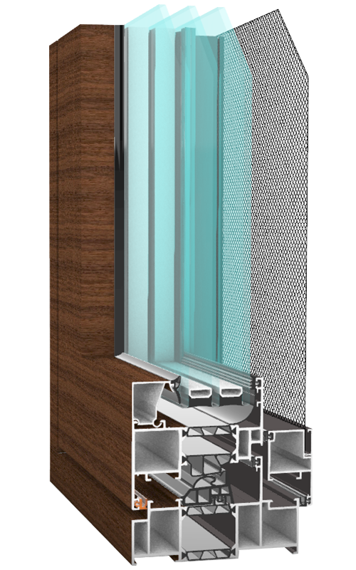 XDS–CHC110—窗紗一體窗內開紗外開系列